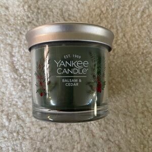 Yankee Candle Balsam & Cedar in Forest Green, Small, 4.3oz